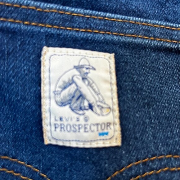 Rare Vintage '70s LEVI'S PROSPECTOR High Rise Straight Jeans - 25"X27"- Raw Hem - Picture 10 of 13